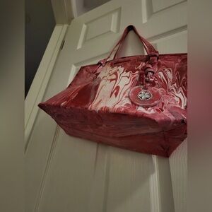 Hand Painted Marble Tote Bag